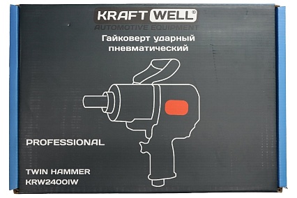 Пневматический ударный гайковерт Kraftwell 1, 1800 Нм KRW2400IW