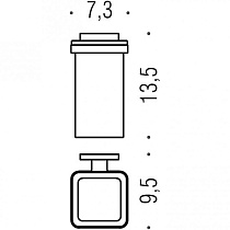 Держатель для стакана Colombo Basic Q B3702.CR-VAN хром