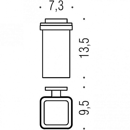 Держатель для стакана Colombo Basic Q B3702.CR-VAN хром
