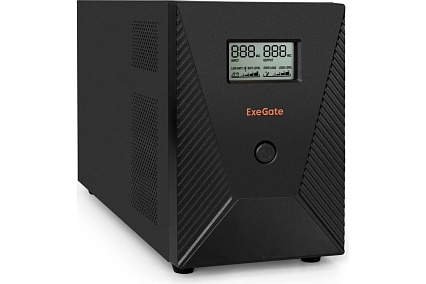 Источник бесперебойного питания Exegate SpecialPro.Smart.LLB-3000.LCD.AVR.C13.RJ.USB.3000VA/1800W.LCD.AVR.6C13RJ45/11USB.287659