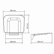 Сиденье для душа WasserKRAFT SS404 черный