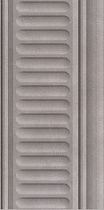 Бордюр Kerama Marazzi Александрия серый структ. 9.9х20 см, 19033\3F