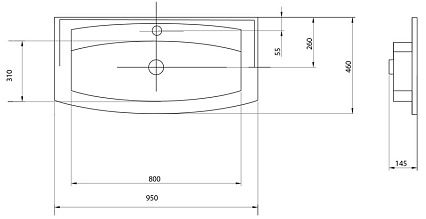 Мебель для ванной Акватон Севилья 95