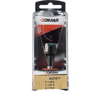Сверло чашечное правое (25x55.5х57.5 мм; хвостовик 10x26 мм присадка) Dimar 2031077