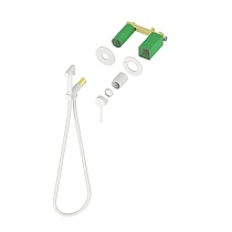 Смеситель Timo Saona 2339/16SM с гигиеническим душем, белый матовый