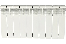 Биметаллический радиатор Rommer Profi BM 350 BI350-80-80-130 10 секций RAL9016 86632