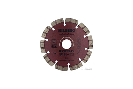 Диск алмазный отрезной Industrial Hard (125х22.23 мм) Hilberg HI802