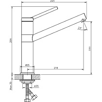 Смеситель для кухни Rush MS9035-34