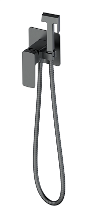 Смеситель Oliveeka D-Line OL-829003-BGM с гигиеническим душем, оружейный металл