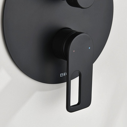 Душевой набор Black&White Gravity GL-9105-MB черный матовый