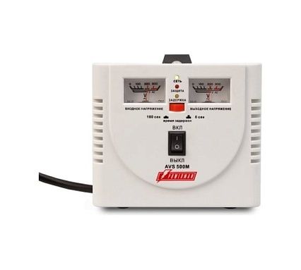 Стабилизатор напряжения Powerman 1ф 0,5 кВА AVS 500 M 1192174