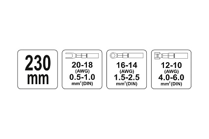 Инструмент для обжима проводов Yato YT-2300
