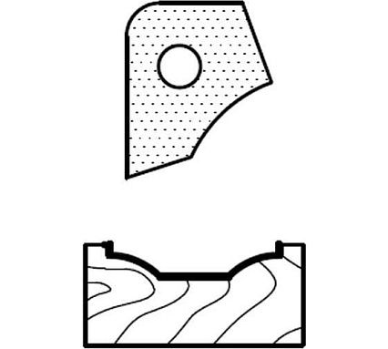 Нож профильный для фасадов T82306 для 1473231212 ROTIS 744.T82306
