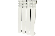 Биметаллический радиатор Rommer Optima BM 500 4 секции RAL9016 89570