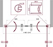 Душевая дверь BelBagno Uno 120x190 UNO-B-2-120-CH-Cr шиншилла