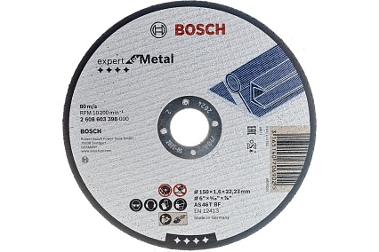 Отрезной круг МЕТАЛЛ 150x22.2х1.6 мм Bosch 2608603398