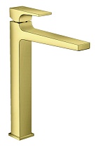Смеситель для раковины Hansgrohe Metropol 260 32512990 с донным клапаном, золото