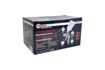 Краскораспылитель с верхним пластиковым бачком Forcekraft FK-H-887P-14V(50326)