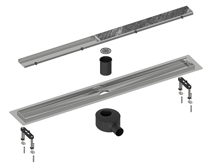 Трап для душа Timo Drain System 700 DS230207/01 70 см, вставка Plate, сатин