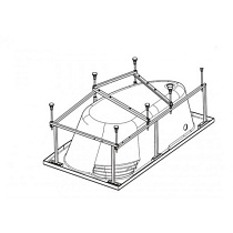 Монтажный комплект к Jika Delicia 140x80 см