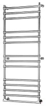 Полотенцесушитель электрический Margaroli Sole 5144714PCRNB 52x129 хром