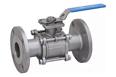 Кран шаровый полнопроходной DN.ru кшфпт-iso.316.180 ду65 ру25 трёхсоставной, iso-фланец D160-09947