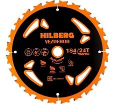 Диск пильный Vezdehod 184х16 мм, 24Т, 7º Hilberg HV187