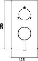 Смеситель для душа RGW Shower Panels SP-43-03 с внутр.частью