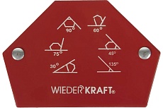Магнит сварочный 30, 45, 60, 70, 90, 135 градусов, 25Lbs Wiederkraft WDK-65025