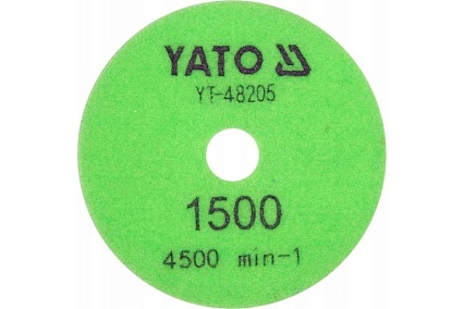 Диск алмазный шлифовальный 100 мм, Р1500 Yato YT-48205