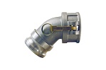 Алюминиевый камлок TITAN LOCK тип DА, переходник 45 розетка 3" х ниппель 3" TL300DAAL45