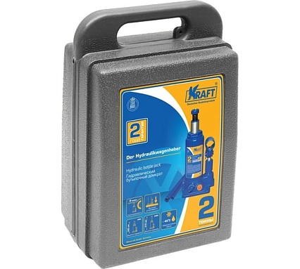 Бутылочный домкрат Kraft 2 т, в кейсе KT 800012