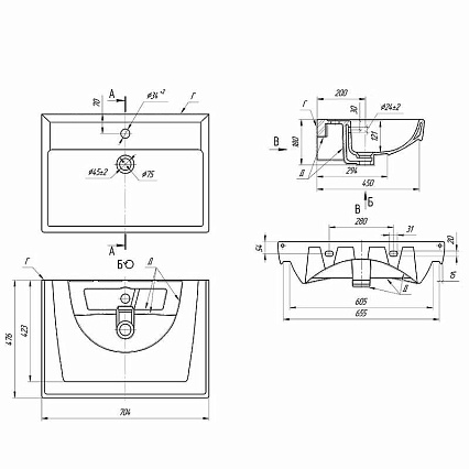 Мебель для ванной Lemark Combi 70 см белый глянец