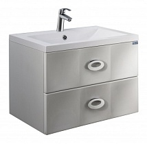 Тумба с раковиной Marka One Carre 75П White У26288