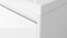 Мебель для ванной Velvex Klaufs 60 см напольная, 1 ящик, белый глянец
