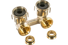 Узел Oventrop Multiflex F, угловой H-образный, 3/4&quot;, 3/4&quot; 1015814