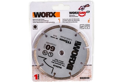 Алмазный пильный диск 115х1.6х9.5 мм Worx WA5048