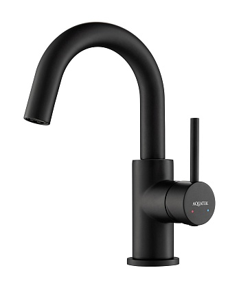 Смеситель для раковины Aquatek Европа AQ1307MB черный матовый