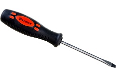 Отвертка с прорезиненной ручкой Ермак SL 6x100мм (-) 651-099