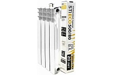 Радиатор алюминиевый секционный STI ECO RUS AL 500/80 4 секции (цвет - белый), D220-00175