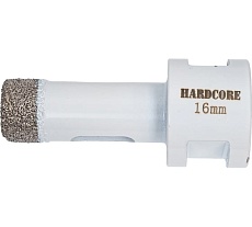 Коронка алмазная Hardcore по керамограниту для УШМ 16 мм, М14 155016