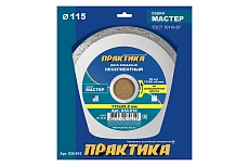 Диск алмазный Мастер (115х22.2 мм) Практика 030-610