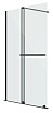 Душевая перегородка Niagara Nova NG-671-12BLACK 120x200 прозрачная, профиль черный матовый