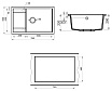 Кухонная мойка Point Велета PN3002B 78 см черный