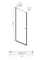 Душевой уголок Ambassador Elysium 80x80 111011109CX-80CX прозрачный, хром