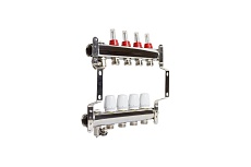 Коллекторная группа VRT 1&quot;х3/4&quot;, евроконус, 4 выхода, c расходомерами 530143