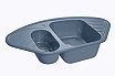 Кухонная мойка GranFest Corner GF-C960E 95 см графит