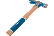 Молоток-гвоздодер Gross 560 г, угол 75, магнит, обрезиненная рукоятка american hickory 10419