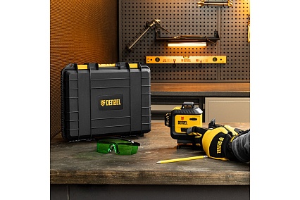 Мультипризменный лазерный уровень Denzel LXI 360-3 Green, 30 м, 520 нм 35079