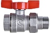 Шаровой кран Giacomini R859, 3/4, ВН, ручка-бабочка, хромированный, с разъемным соединением R859x325